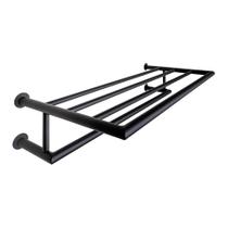 Toalheiro Rack 45 Cm Inox Preto Fosco - Kromus ME0210-45B Toalheiro Rack 45 Cm Inox Preto Fosco - Kromus ME0210-45B