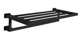 Toalheiro Rack 60 Cm Inox Preto Fosco - Kromus Rt0308b Toalheiro Rack 60 Cm Inox Preto Fosco - Kromus Rt0308b