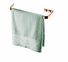 Toalheiro rosé gold suporte porta toalha 22 cm rosto lavabo Future 2304RG aço