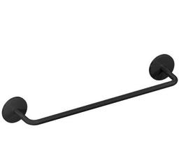 Toalheiro Round Preto Fosco 20cm - Crismoe