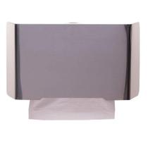 Toalheiro Suporte Porta Papel Dispenser Toalha Interfolhado Frente em Aço Inox Polido Nobre