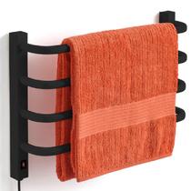 Toalheiro Térmico 127v ou 220 para 1 Toalha Fio Lado Esquerdo Preto Flape