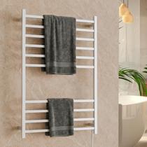 Toalheiro Térmico Alumínio 10 Barras Quadrate Bivolt