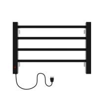 Toalheiro Termico Casuli Quadratto Uno Preto 220V Esquerdo Toalheiro Termico Casuli Quadratto Uno Preto 220V Esquerdo