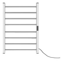 Toalheiro Térmico Duo Timer Digital Cromado Fio Lado Direito Toalheiro Térmico Duo Timer Digital Cromado Fio Lado Direito
