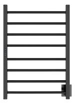 Toalheiro Térmico Duo Timer Digital Preto Fio Oculto Direito Toalheiro Térmico Duo Timer Digital Preto Fio Oculto Direito