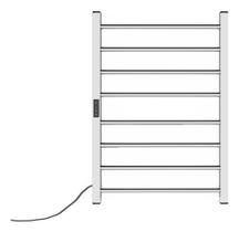 Toalheiro Térmico Grande Cromado Timer Digital Fio Aparente Toalheiro Térmico Grande Cromado Timer Digital Fio Aparente