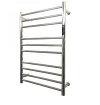 Toalheiro Térmico Grande Redondo Inox Polido Bivolt Com Controle de Temperatura e Timer Fio Lado Esquerdo