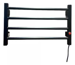 Toalheiro Térmico para Toalhas, Aquecedor Elétrico 4 Barras 127v Preto Toalheiro Térmico para Toalhas, Aquecedor Elétrico 4 Barras 127v Preto