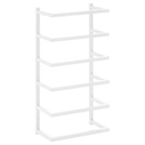 Toalheiro vidaXL em aço de estilo industrial montado na parede branco