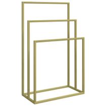 Toalheiro VidaXL Freestanding Gold Iron 48x24x79 cm Toalheiro VidaXL Freestanding Gold Iron 48x24x79 cm