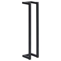 Toalheiro vidaXL Montado na Parede em Ferro Preto Contemporâneo Toalheiro vidaXL Montado na Parede em Ferro Preto Contemporâneo