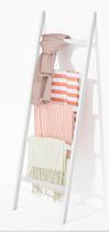 Toalheiros Blanket Ladder WTZ Bamboo de 5 camadas brancos