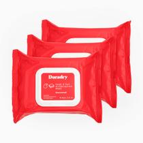 Toalhetes antitranspirantes Duradry Maximum Strength, pacote com 3