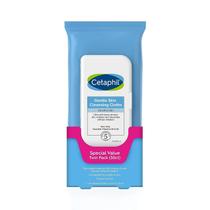 Toalhetes Cetaphil para limpeza suave da pele para rosto e corpo 50x2