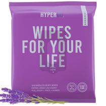 Toalhetes corporais HyperGo XL, pacote com 20 unidades, lavanda biodegradável Toalhetes corporais HyperGo XL, pacote com 20 unidades, lavanda biodegradável