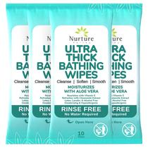 Toalhetes corporais Nurture Valley Nurture XL Ultra Thick com Aloe 40 Toalhetes corporais Nurture Valley Nurture XL Ultra Thick com Aloe 40