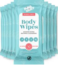 Toalhetes corporais PIPA MinT 100 XL Toalhetes de banho para adultos x10 pacotes