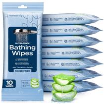 Toalhetes corporais Refreshify Bathing Ultra Thick Aloe 100 Ct
