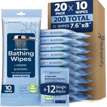 Toalhetes corporais Refreshify Ultra Thick Shower & Bathing 200 unidades Toalhetes corporais Refreshify Ultra Thick Shower & Bathing 200 unidades