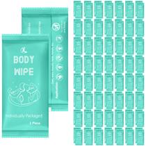 Toalhetes corporais Tingle, 200 unidades embalados individualmente com aloe Toalhetes corporais Tingle, 200 unidades embalados individualmente com aloe
