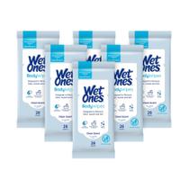 Toalhetes corporais Wet Ones Clean Scent Body Cleansing 28 quilates (pacote com 6) Toalhetes corporais Wet Ones Clean Scent Body Cleansing 28 quilates (pacote com 6)