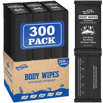 Toalhetes corporais WOUSEDO Ultra Thick Soft Large, 300 unidades, embalados individualmente