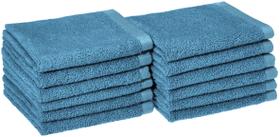 Toalhetes de algodão de secagem rápida Amazon Basics 30x30cm, pacote com 12