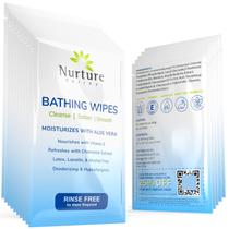 Toalhetes de banho Nurture Valley Rinse Free para adultos, pacote com 40 Toalhetes de banho Nurture Valley Rinse Free para adultos, pacote com 40