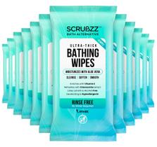 Toalhetes de banho Scrubzz Extra Large 120 descartáveis para adultos