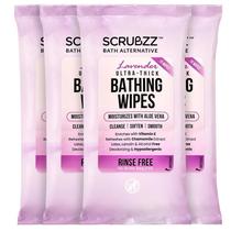 Toalhetes de banho Scrubzz Extra Large 40 descartáveis para adultos