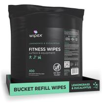 Toalhetes de ginástica Refill Roll Wipex 400 unidades com aroma de capim-limão