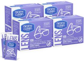 Toalhetes de lente Nice 'N CLEAN SmudgeGuard (400 toalhetes) sem amônia Toalhetes de lente Nice 'N CLEAN SmudgeGuard (400 toalhetes) sem amônia