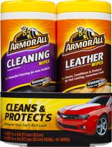 Toalhetes de limpeza Armor All Car Clean e toalhetes de couro