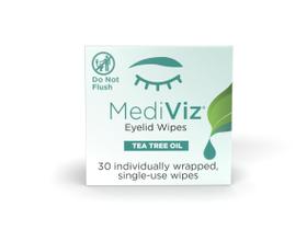 Toalhetes de limpeza de pálpebras MediViz Tea Tree 30 Towelettes