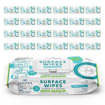 Toalhetes de limpeza de superfície Juniper CLEAN, pacote com 24 unidades, com alvejante, 1728 ct