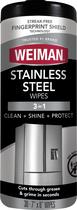 Toalhetes de limpeza de superfície Weiman Stainless Steel 30 Count