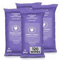 Toalhetes de limpeza de tela Swanky Cables Soft 120 Count