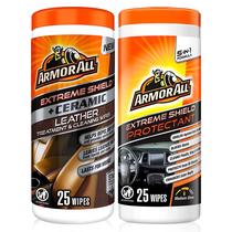 Toalhetes de limpeza e proteção de couro de carro Armor All Ceramic 2 quilates