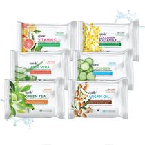 Toalhetes de limpeza Epielle Gentle Skin 6x30 para pele oleosa sem álcool