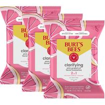 Toalhetes de limpeza facial Burt's Bees Pink Grapefruit 30