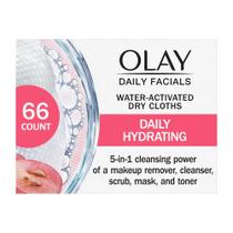 Toalhetes de limpeza facial Olay Daily Facials 5 em 1 66 unidades Toalhetes de limpeza facial Olay Daily Facials 5 em 1 66 unidades