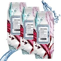 Toalhetes de limpeza para maquiagem, prescrição corporal, 50 unidades (pacote com 3) Toalhetes de limpeza para maquiagem, prescrição corporal, 50 unidades (pacote com 3)