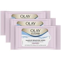Toalhetes de limpeza para rosto e removedor de maquiagem Olay Cleanse Rose 25x3