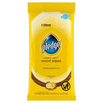 Toalhetes de madeira Pledge Expert Care, aroma de limão, 24 unidades