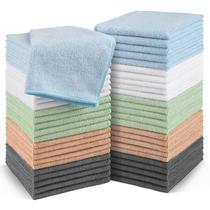 Toalhetes de microfibra Orighty, pacote com 50, 30x30 cm, multicoloridos