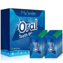 Toalhetes dentais MySmile Disposal Finger Brush 100 unidades com sabor de menta