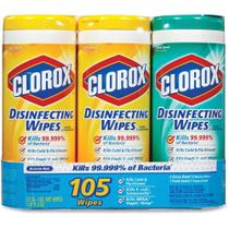 Toalhetes desinfetantes Clorox Value Pack 3 pacotes de 35 toalhetes