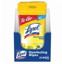 Toalhetes desinfetantes Lysol Lemon & Lime Blossom 15ct To-Go Toalhetes desinfetantes Lysol Lemon & Lime Blossom 15ct To-Go