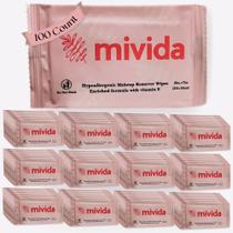 Toalhetes desmaquilhantes Mivida 100 unidades embalados individualmente